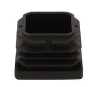 Amig - Contera Interior Cuadrada - Mod. 661-30 mm - Protector para Patas de Mesas, Sillas, Muletas y Bastones - Ideal para Proteger el Suelo Ante Rayaduras - Polietileno Negro