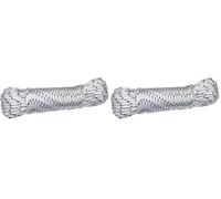 Amig - Cuerda de Nylon Trenzado Blanco y Azul Mod.20190 - Cordón Multiusos Resistente y Suave Ideal para Naútica o Pesca, Construcción, Deportes y Juegos, Bricolaje y Amarres - Medidas: Ø 4 mm x 10 m