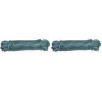 Amig - Cuerda de Plástico Trenzado Verde Mod.20110 - Cordón Multiusos de Polietileno Torcido para Tendederos de Ropa, Sujecciones de Lonas, Jardinería, Agricultura o Pesca - Medidas: Ø 5 mm x 10 m