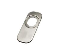 Amig - Embellecedor de Escudos de Seguridad para Cerraduras,Evita rayar la puerta con la llave,Rectangular,Acero inoxidable 18/8,Plateado,Medidas: 165x74mm