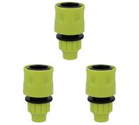 Amig - Empalme Rápido - Ideal para Mangueras Helicoidales o en Espiral - 3/8" - Con Sistema de Anclaje Rápido Mediante Clic - Plástico ABS - Verde Pistacho (Paquete de 3)