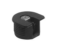 Amig - Enganche de Excéntrica, M6 - Ø 20 x 12,5 mm, 4 Unidades, para Ensamblado de Tableros con Tornillos Modelo 60 de M7, Óptimo para Unión de Estantes y Muebles, Plástico Negro