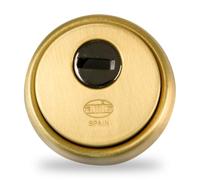 Amig - Escudo de seguridad Mod.31 | Acero | Cuerpo reforzado en acero sinterizado | Antitaladro | Dorado | Para puertas min. 40mm de grosor | Bocallave de 65mm de diámetro