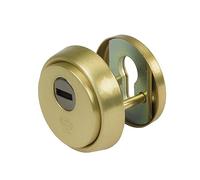 Amig - Escudo de Seguridad para Cerraduras con Placa Antitaladro Mod. 30 | Ø 65 mm | Anillo Exterior Macizo | Con Tornillos y Soporte | Latón Acabado en Mate