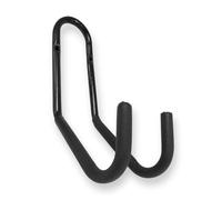 Amig - Gancho para Colgar Herramientas - Soporte Montaje en Pared - Acero Zincado - Recubrimiento Goma Antideslizante - Capacidad Carga 35kg - Ideal para Bicicletas y Herramientas de Jardín