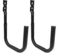 Amig - Gancho para Colgar Herramientas - Soporte Montaje en Pared - Acero Zincado - Recubrimiento Goma Antideslizante - Capacidad Carga 30kg - Ideal para Bicicletas y Herramientas de Jardín