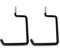 Amig - Gancho para Colgar Herramientas - Soporte Pared Acero Antideslizante - Capacidad Carga 25 kg - Ideal para Bicicletas y Jardín - Fácil Instalación (Paquete de 2)