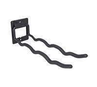 Amig - Gancho Plegables para Colgar Herramientas - Soporte Montaje en Pared - Acero Zincado - Recubrimiento Goma Antideslizante - Capacidad Carga 15kg - Ideal para Bicicletas y Herramientas de Jardín