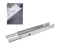 Amig - Juego de 2 Guías Correderas Metálicas Mod.26 de Acero Galvanizado para Cajones de Muebles, Cajoneras o Armarios - Extracción Parcial - Resistencia de carga: 25 Kg/Par - Medidas: 278 x 27 mm