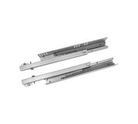 Amig - Juego de 2 guías Correderas Mod.40 de Acero Zincado para Cajones de Muebles, Cajoneras o Armarios | De Extracción Parcial con Autocierre | Resistencia de carga: 25 Kg/Par | Medidas: 450 mm