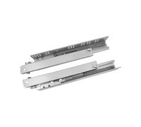 Amig - Juego de 2 guías Correderas Mod.41 de Acero Zincado para Cajones de Muebles, Cajoneras o Armarios, De Extracción Total con Autocierre, Resistencia de carga: 25 Kg/Par, Medidas: 300 mm, Plateado