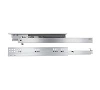 Amig - Juego de 2 guías Correderas Mod.41 de Acero Zincado para Cajones de Muebles, Cajoneras o Armarios | De Extracción Total con Autocierre | Resistencia de carga: 25 Kg/Par | Medidas: 350 mm