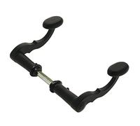 Amig - Juego de 2 manillas decorativas Mod. 101SP - Tiradores tipo forja para cancelas, vallas y puertas de jardín - diseño rústico y resistente - tirador 110 mm, cuadradillo 8 mm - Zamak - Negro