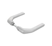 Amig - Juego de Manillas sin roseta Plateado mate de Aluminio - 130 x 61 mm - Mod. 2113 - Cuadradillo 8 mm - Para puertas de 35 a 65 mm