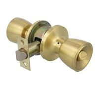 Amig - Juego de Pomos Mod. 602 - Latón Mate - 18.5x 8 cm - Incluye Picaporte - Funcion Privado - Dispositivo de Emergencia Exterior y Condena Interior - Puerta de 35-45mm