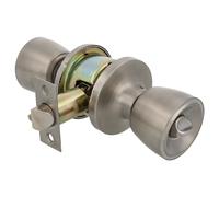 Amig - Juego de Pomos para Puerta - Picaporte de Entrada 60/70 mm - Con Condena Interior - Para Puertas de Madera de 35 a 45 mm de grosor - Sistema Antitarjeta