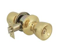 Amig - Juego de Pomos para Puerta - Picaporte de Entrada 60/70 mm - Con Condena Interior - Para Puertas de Madera de 35 a 45 mm de grosor - Sistema Antitarjeta