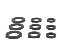 Amig - Juntas de Goma para Boquillas de Riego - Pack de 18 Unidades - Ø30 x 3 mm - 6 Gomas de 1/2", 6 Gomas de 3/4" y 6 gomas de 1" - De Goma - En Negro