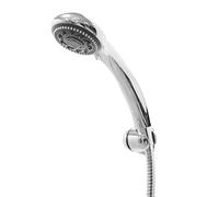 Amig - Kit de Ducha Mod.LAIDA - Incluye 1 Alcachofa de Ducha Antical de 5 Posiciones o Tipos de Chorro + 1 Soporte Regulable Mod.9914 + 1 Flexo de Acero Inoxidable de 1,7 m