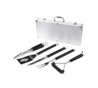 Amig - Maletín de 5 Accesorios para Barbacoa - Acero Inoxidable - Set Completo de Utensilios con Estuche - Accesorios Prácticos y Presentación Cuidada para Regalo - Mod. AM01