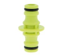 Amig - Manguito para Unir 2 Mangueras - Conexión Rápida y Fácil para Mangueras de Agua de Jardín - Une 2 Mangueras con Conectores Hembra - Plástico ABS - Verde Pistacho
