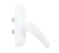 Amig - Manilla para Ventanas Practicables, Abatibles o Batientes con Base de Aluminio y Cubierta de PVC en Color Blanco con Atornillado Oculto | 180 x 35 mm · Altura 64 mm · Sin cuadradillo