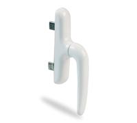 Amig - Manilla para Ventanas Practicables - Base de Aluminio - Cubierta de PVC - Color Blanco - Atornillado Oculto - 172 x 27 x 59 mm - Sin cuadradillo