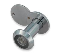 Amig - Mirilla para puerta - Lente Súper Angular - Fácil Instalación - Grosor de Puerta: 35-60mm - Diámetro: 14mm - Acabado: Cromo Brillo