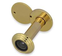 Amig - Mirilla para puerta - Lente Superangular - Gran Ángulo de Visión - Certificado para Puertas Anti-fuego - Acero - Ø14 mm - Grosor de Puerta: 55-80 mm - Acabado: Latonado