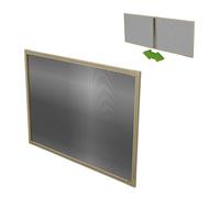 Amig - Mosquitera Extensible para Ventana - 100 x 70 cm - Marco de Aluminio Bronce - Malla Fibra de Vidrio Gris - Ajustable - Instalación sin herramientas - Mod. ME01