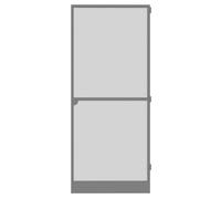 Amig - Mosquitera para Puerta - 100 x 220 cm - Protección Eficaz - Ajustable - Kit Completo con Marco, Malla y Accesorios - Aluminio y Fibra de Vidrio - Gris Antracita - Anti-Mosquitos - Mod. MP01