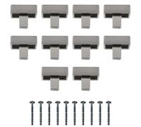 Amig - Pack de 10 Pomos para mueble - Diámetro 30 mm - Color Níquel Cepillado - Fabricado en Zamak - Para muebles de cocina y baño con estética moderna y agarre cómodo - Mod. 821