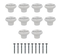 Amig - Pack de 10 Pomos para muebles - Ø40 Mm - Color Blanco - Fabricado en Cerámica - Mod. 823