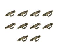 Amig - Pack de 10 Tiradores para mueble - 110 Mm - Color Cuero - Fabricado en Zamak - Para cajones y armarios de cocina y baño con estilo moderno decorativo y uso cómodo diario - Mod. 852