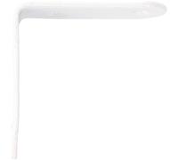 Amig - Pack de 100 Ángulos Metálicos de Refuerzo - 50 x 19 x 2 mm - Canto Cuadrado - Diseñados con Forma de L - Para Fijar Muebles de Madera o Colocar Baldas y Estantes - Acero Blanco