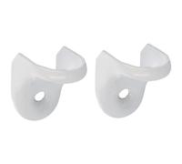 Amig - Pack de 2 ángulos para estanterías de pared - Escuadra metálica para baldas - Soporte estantería - Acero - Color Blanco - Medida: 75x75 mm - Peso máx. recomendado: 60 Kg