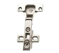 Amig - Pack de 2 Bisagras de Cazoleta | Recta | Montaje de Puertas de Muebles y Armarios de Cocina | Ø35 mm | Acero Niquelado | Apertura 110° | Plateado