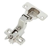 Amig - Pack de 2 Bisagras de Cazoleta | Superacodada | Montaje de Puertas de Muebles y Armarios de Cocina | Ø35 mm | Acero Niquelado | Apertura 110° | Plateado