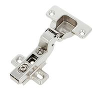 Amig - Pack de 2 Bisagras de Cazoleta | Superacodada | Montaje de Puertas de Muebles y Armarios de Cocina | Ø35 mm | Acero Niquelado | Apertura 110° | Plateado