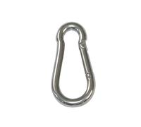Amig - Pack de 2 Mosquetones Bombero de Acero Inoxidable, Mod.30145 para Conectar Cuerdas, Correas o Cintas, Anclaje de Presión para Conexiones Rápidas, Multicolor, Medidas: Ø 5 x 50 mm