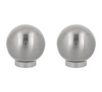 Amig - Pack de 2 Pomos para muebles - Diámetro Ø24 mm - Color Niquel Cepillado - Fabricado en Zamak - Tiradores para cajones y armarios de cocina y baño con estilo moderno - Mod. 813