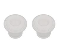 Amig - Pack de 2 Pomos para muebles - Diámetro Ø30 mm - Color Blanco - Fabricado en Zamak - Para cajones y armarios de cocina y baño con estilo moderno decorativo y uso cómodo - Mod. 809