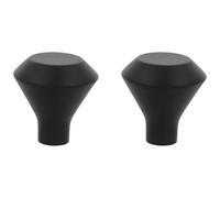 Amig - Pack de 2 Pomos para muebles - Diámetro Ø32 mm - Color Negro Mate - Fabricado en Aluminio - Para cajones y armarios de cocina y baño con estilo moderno decorativo y uso - Mod. 828