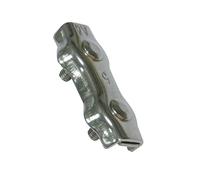 Amig - Pack de 2 Sujetacables Planos Dobles de Acero Inoxidable Mod.30110 para Aparejar Cuerdas, Cables o Alambres Metálicos - Perrillos o Abrazaderas Ajustables de Tuerca - Medida: Ø 3 mm