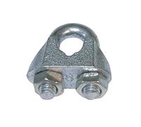 Amig - Pack de 2 Sujetacables Tipo Estribo de Acero Galvanizado Mod.30100 para Aparejar Cuerdas, Cables o Alambres Metálicos - Adecuadoes para Tensar Tendederos, Lonas o Velas - Medida: Ø 3 mm