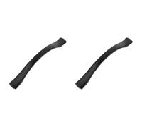 Amig - Pack de 2 Tiradores para muebles - 96 Mm - Negro Mate - Fabricado en Zamak - Para cajones y armarios de cocina y baño con estilo moderno decorativo y uso cómodo diario - Mod. 833