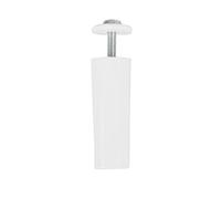 Amig - Tope para Persianas Enrrollables de Plástico Blanco | Amortiguador con Tornillo M5 Antióxido y Arandela Exterior | Resistente a la Intemperie | Longitud: 60 mm
