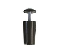 Amig - Pack de 2 Topes para Persianas Enrrollables de Plástico Bronce - Amortiguador con Tornillo M5 Antióxido y Arandela Exterior - Resistente a la Intemperie - Longitud: 40 mm