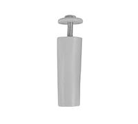 Amig - Pack de 2 Topes para Persianas Enrrollables de Plástico Gris - Amortiguador con Tornillo M5 Antióxido y Arandela Exterior - Resistente a la Intemperie - Longitud: 60 mm