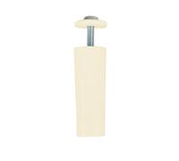Amig - Pack de 2 Topes para Persianas Enrrollables de Plástico Marfil, Amortiguador con Tornillo M5 Antióxido y Arandela Exterior, Resistente a la Intemperie, Longitud: 60 mm